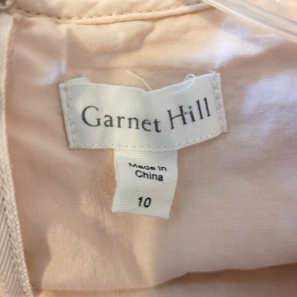 Garnet Hill Organic Cotton Eyelet Floral Shift Dress - Picture 3 of 5